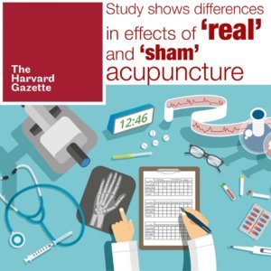 sham vs. real acupuncture